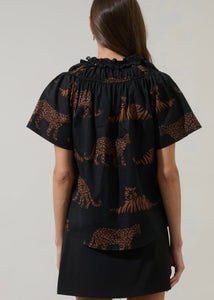 Jungle Smocked Top