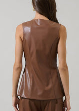 Load image into Gallery viewer, Leather Sleeveless Top
