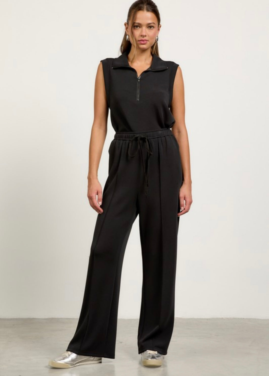 Black Soft Modal Sleeveless Top