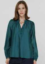Load image into Gallery viewer, Split Neck Cuff Detail Blouse
