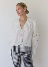 Load image into Gallery viewer, Embroidery Ruffle Blouse
