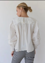Load image into Gallery viewer, Embroidery Ruffle Blouse
