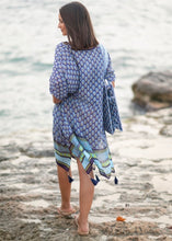 Load image into Gallery viewer, Blue Poncho -One Size
