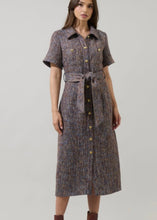 Load image into Gallery viewer, Tweed Button Up Midi Dress
