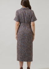 Load image into Gallery viewer, Tweed Button Up Midi Dress

