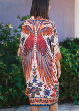 Load image into Gallery viewer, Printed Shirt Dress -One Size
