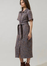 Load image into Gallery viewer, Tweed Button Up Midi Dress
