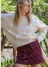 Load image into Gallery viewer, Dark Cherry Quilt Skort
