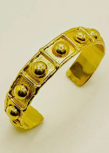Gold Stud Cuff Bracelet