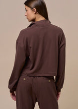 Load image into Gallery viewer, Brown Front Zipper Sweatshirt
