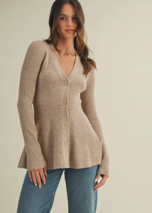 V Neck Hourglass Sweater Cardigan
