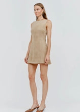Load image into Gallery viewer, Taupe Vegan Suede Mini Dress

