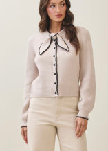 Load image into Gallery viewer, Stitch Detail Bow Sweater Top
