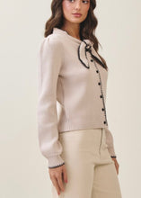 Load image into Gallery viewer, Stitch Detail Bow Sweater Top
