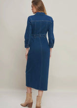 Load image into Gallery viewer, Denim Midi Dress
