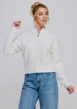 Load image into Gallery viewer, Dolman Half Zip Textured Rib Top

