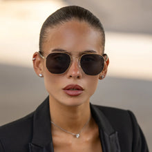 Load image into Gallery viewer, Austin Unisex Sunglasses - Gold/Gray
