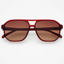 Load image into Gallery viewer, Billie Unisex Aviator Sunglasses - Dark Cherry

