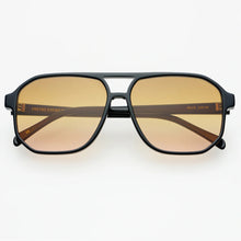 Load image into Gallery viewer, Billie Unisex Aviator Sunglasses - Black/Brown
