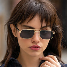 Load image into Gallery viewer, Vesper Unisex Aviator Sunglasses - Gold/Gray
