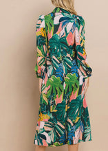 Load image into Gallery viewer, Palm Printed Midi Dress
