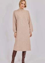 Load image into Gallery viewer, Turtleneck Knit Midi Dress
