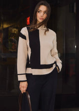 Load image into Gallery viewer, Colorblock Turtleneck Sweater
