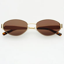 Load image into Gallery viewer, Soho Womens Oval Sunglasses - Gold/Brown
