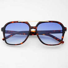 Load image into Gallery viewer, Spencer Unisex Aviator Sunglasses - Tortoise/Blue
