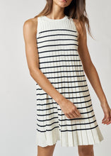 Load image into Gallery viewer, Cream and Black Striped Dress
