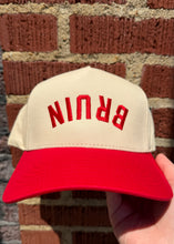 Load image into Gallery viewer, Two Tone Upside Down Bruin Embroidered Trucker Hat
