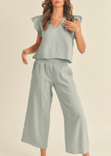 Load image into Gallery viewer, Sea Blue Gauze Pants
