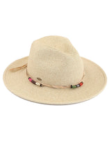 Load image into Gallery viewer, Multi Threaded Toggles Trim Panama Hat
