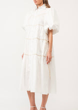 Load image into Gallery viewer, White and Cream Midi Dress

