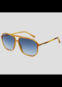 Billie Unisex Aviator Sunglasses-Light Brown