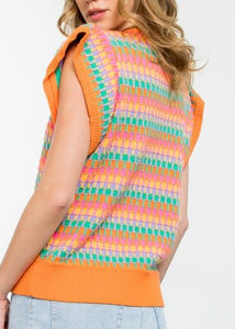 Multi Color Knit Top