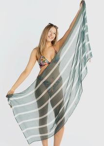 Striped Sarong Wrap