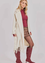 Load image into Gallery viewer, Felt Braided Fringe Coat With Belt
