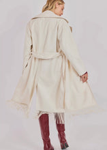 Load image into Gallery viewer, Felt Braided Fringe Coat With Belt
