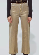 Load image into Gallery viewer, Gold Straight Leg Jeans
