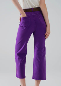 Purple Straight Leg Jeans