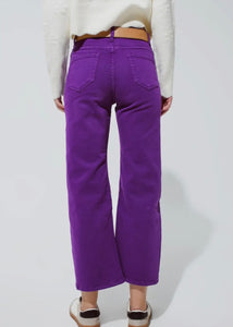 Purple Straight Leg Jeans