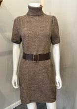 Load image into Gallery viewer, Ribbed Turtleneck Heathered Knit Dress
