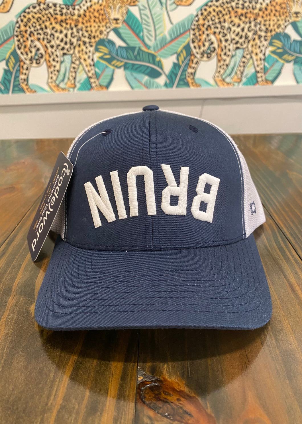 Navy Upside Down Bruin Trucker Hat