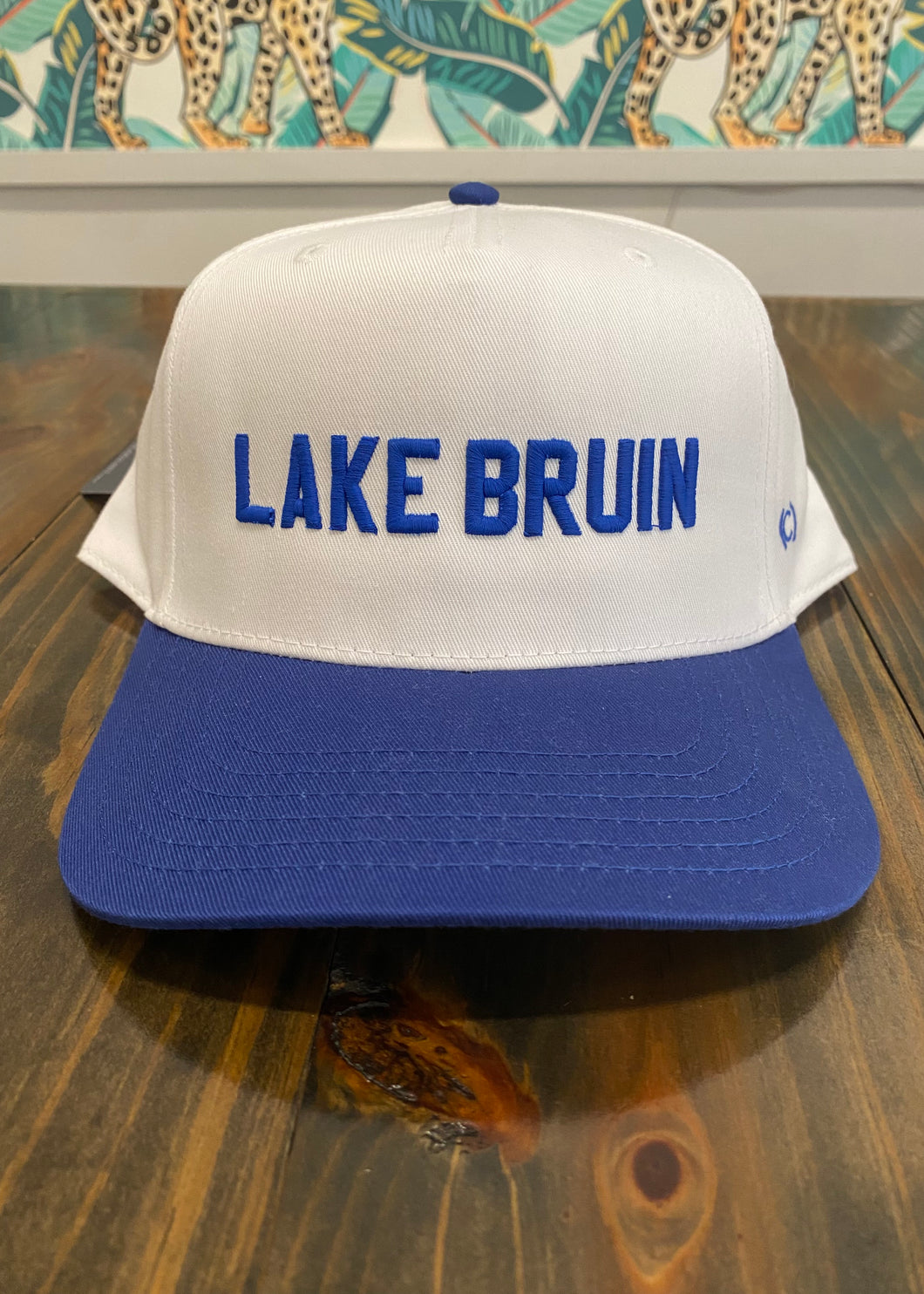 Blue Vintage Two-Tone Lake Bruin Trucker Hat