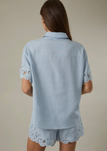 Load image into Gallery viewer, Eyelet Embroidered Button Down Shirt
