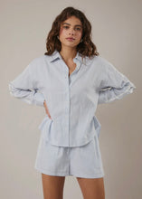Load image into Gallery viewer, Long Sleeve Side Stripe Detail Button Down Shirt
