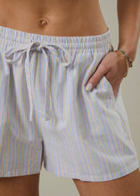 Load image into Gallery viewer, Multi Stripe Elastic Waist Shorts
