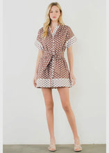 Load image into Gallery viewer, Short Sleeve Polka Dot Dress
