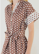 Load image into Gallery viewer, Short Sleeve Polka Dot Dress
